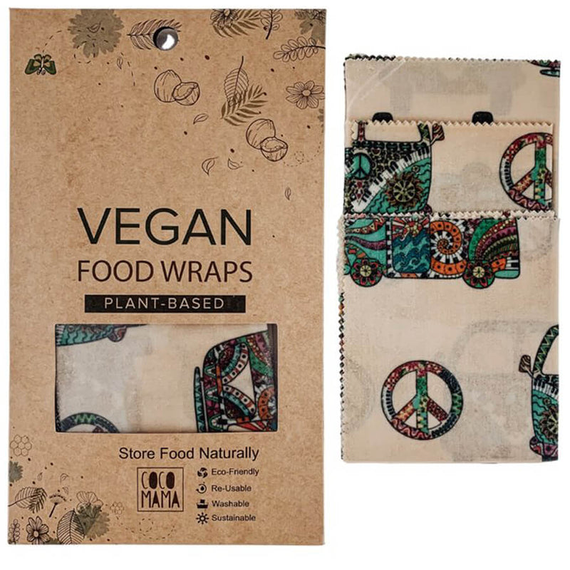 3-pack Vegan Food Wraps - Hippie Life